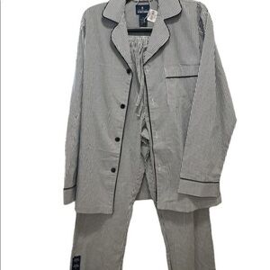 Stafford sleepwear set Mens stripes navy set NWT Sz small
